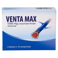 Вента Макс (Venta Max ) 1000мг №30 таб п/п/о (Диосмин)